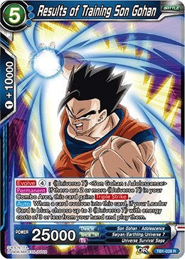 Results of Training Son Gohan [TB1-028]
