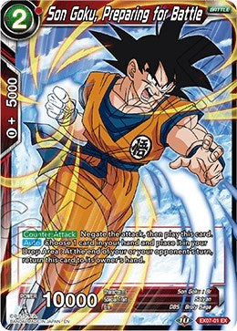 Son Goku, Preparing for Battle [EX07-01]