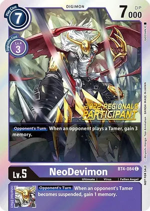 NeoDevimon [BT4-084] [2022 Regional Participant]