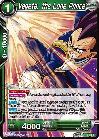 Vegeta, the Lone Prince [BT10-068]