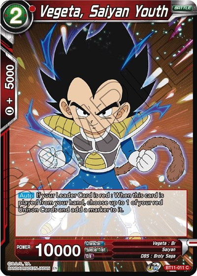 Vegeta, Saiyan Youth [BT11-011]