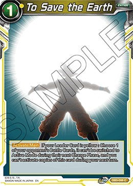 To Save the Earth [DB3-099]