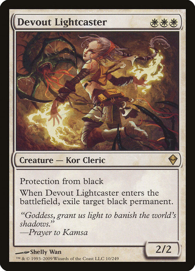 Devout Lightcaster [Zendikar]