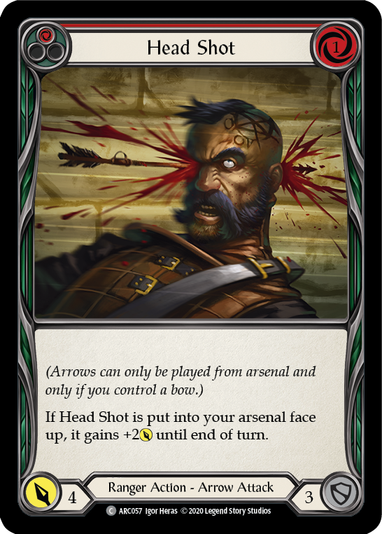 Head Shot (Red) [ARC057] Unlimited Edition Rainbow Foil
