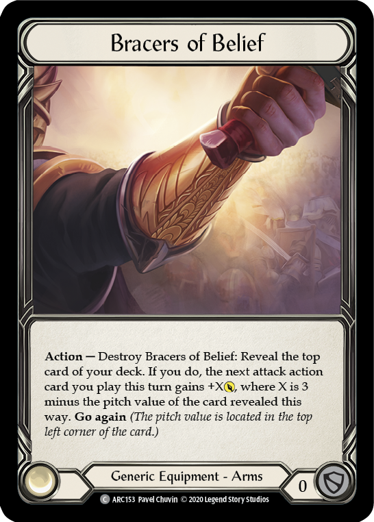 Bracers of Belief [ARC153] Unlimited Edition Rainbow Foil