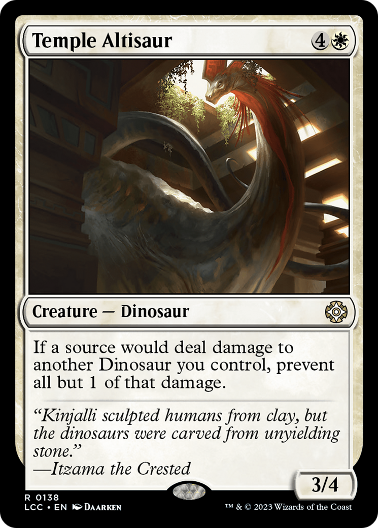 Temple Altisaur [The Lost Caverns of Ixalan Commander]