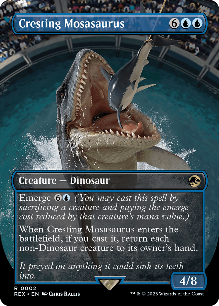 Cresting Mosasaurus (Borderless) [Jurassic World Collection]