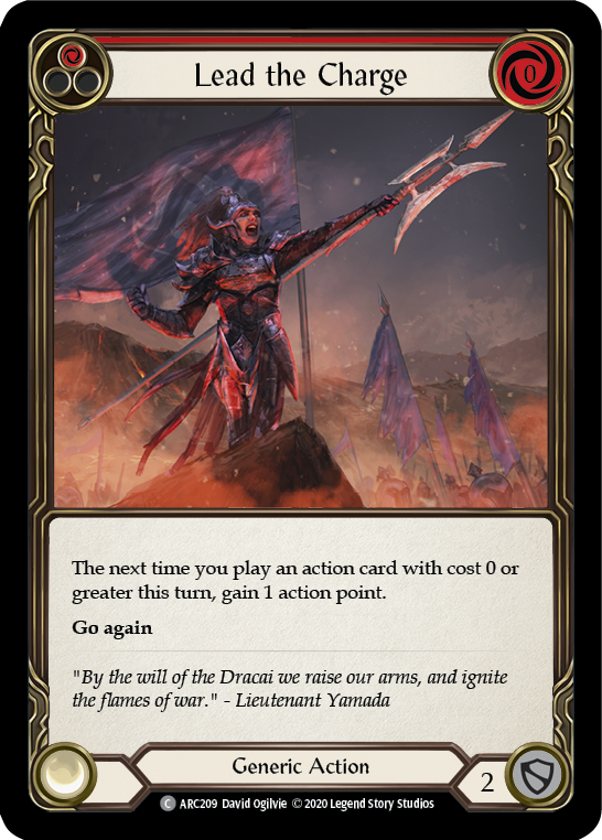 Lead the Charge (Red) [ARC209] Unlimited Edition Rainbow Foil