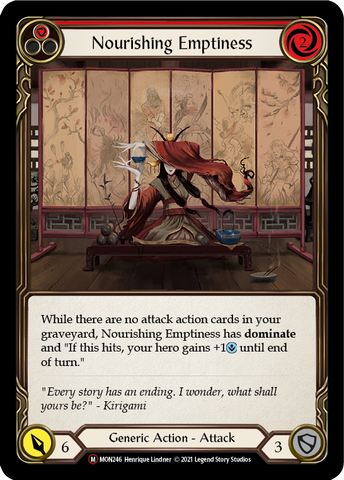 Nourishing Emptiness (Rainbow Foil) [U-MON246-RF] Unlimited Rainbow Foil