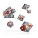 Oakie Doakie Dice - RPG-Set Gemidice Silver-Rust
