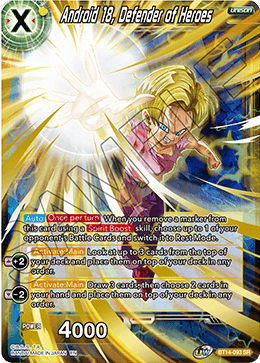 Android 18, Defender of Heroes (BT14-093) [Cross Spirits]