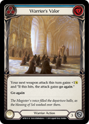 Warrior's Valor (Blue) [WTR131-R] Alpha Print Rainbow Foil