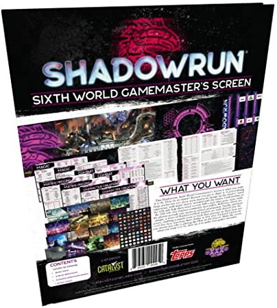 Shadowrun 6th Edition: Sixth World Gamemaster Screen