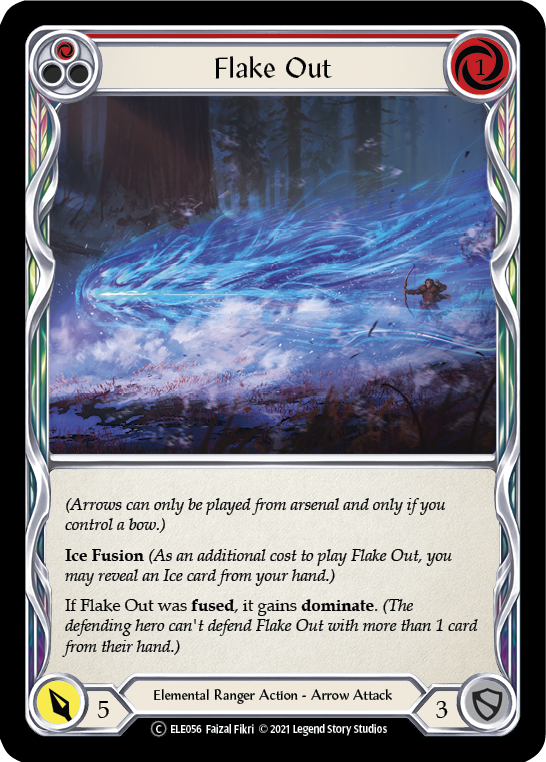 Flake Out (Red) [U-ELE056] Unlimited Rainbow Foil