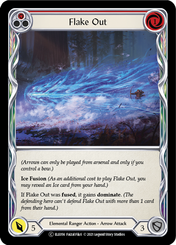 Flake Out (Red) [U-ELE056] Unlimited Rainbow Foil