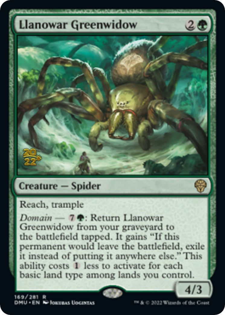 Llanowar Greenwidow [Dominaria United Prerelease Promos]