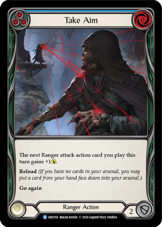 Take Aim (Blue) [ARC056] Unlimited Edition Rainbow Foil