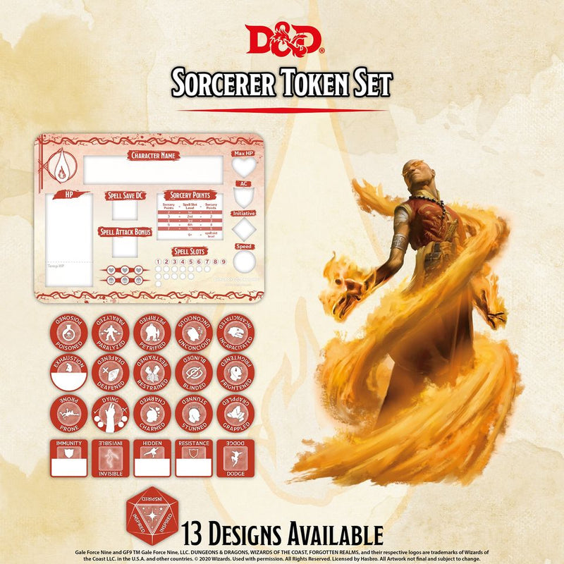 D&D Token Set: Sorcerer