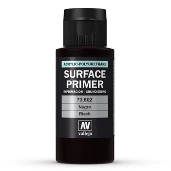 Vallejo Surface Primer - Black - VAL73602 - 60 ml