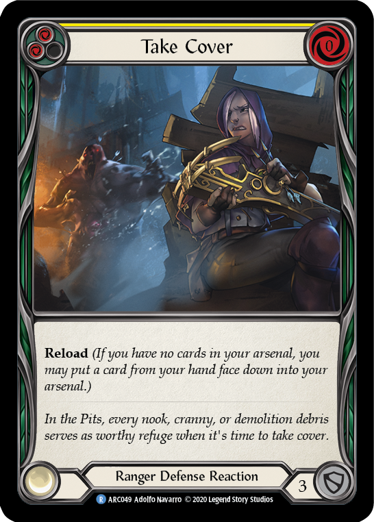 Take Cover (Yellow) [ARC049] Unlimited Edition Rainbow Foil