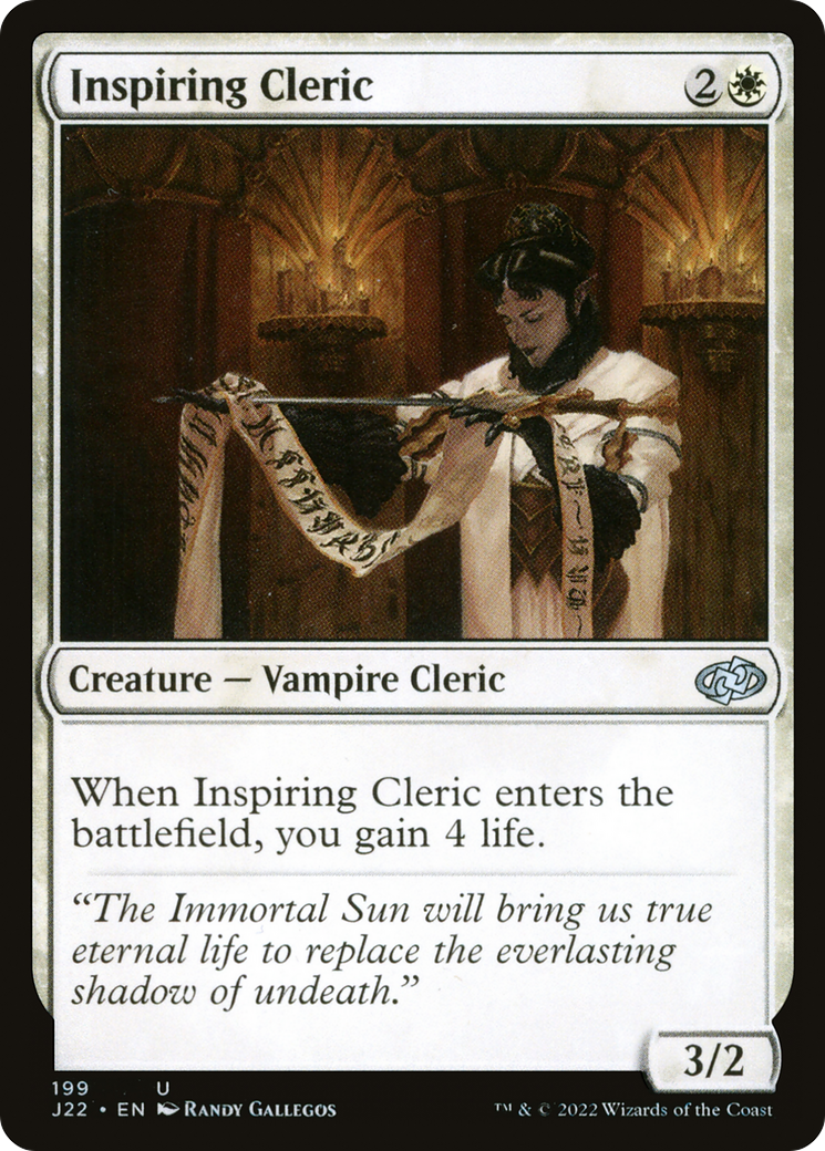 Inspiring Cleric [Jumpstart 2022]