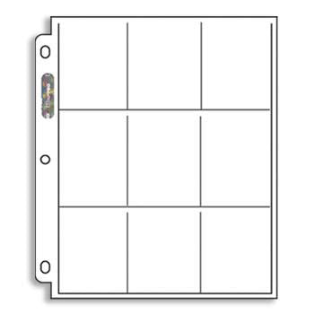 Ultra Pro 9 Pocket Binder Sheet - Platinum Series