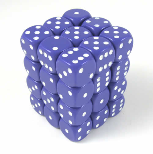 36 Opaque Purple w/White Spots D6 - CHX25807