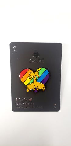 Enamel Pin: Pride Giraffes