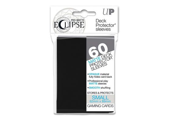 Ultra Pro Small Eclipse Sleeves: Matte Black 60 Count