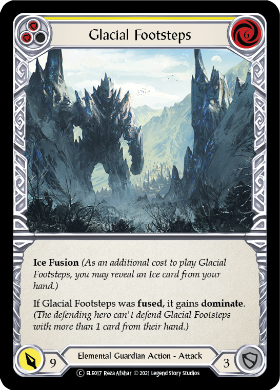 Glacial Footsteps (Yellow) [U-ELE017] Unlimited Rainbow Foil