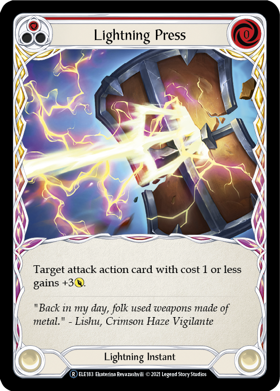 Lightning Press (Red) [U-ELE183] Unlimited Normal