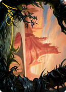 Slagwoods Bridge Art Card (Gold-Stamped Signature) [Modern Horizons 2 Art Series]