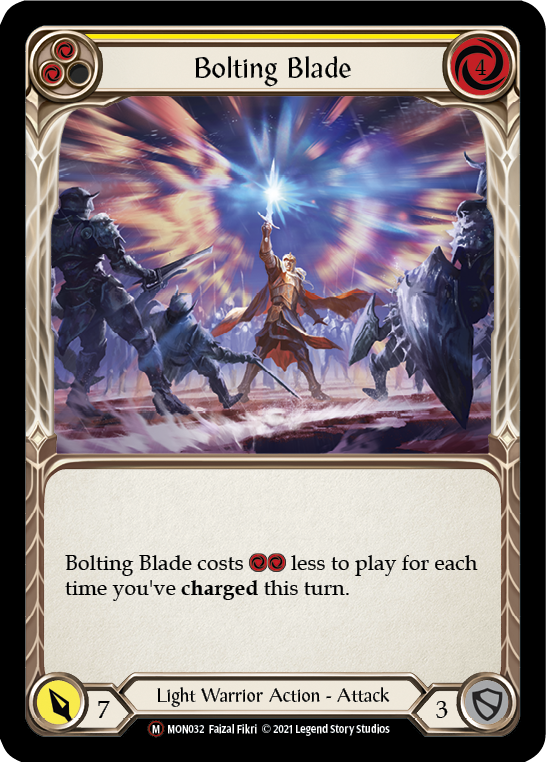 Bolting Blade (Rainbow Foil) [U-MON032-RF] Unlimited Rainbow Foil