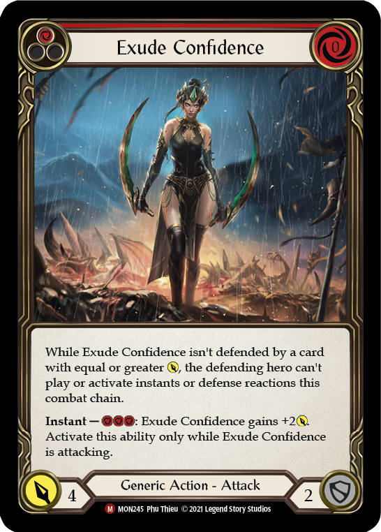 Exude Confidence (Rainbow Foil) [MON245-RF] 1st Edition Rainbow Foil
