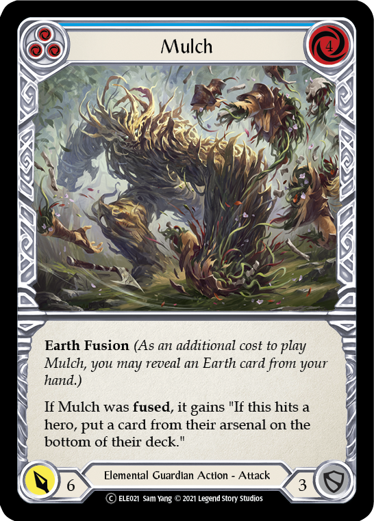 Mulch (Blue) [U-ELE021] Unlimited Rainbow Foil