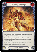 Cindering Foresight (Red) [CRU165] 1st Edition Rainbow Foil