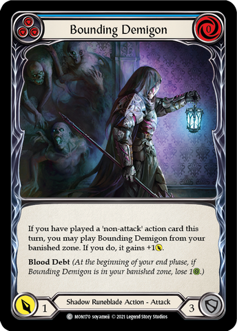Bounding Demigon (Blue) [MON170] 1st Edition Normal