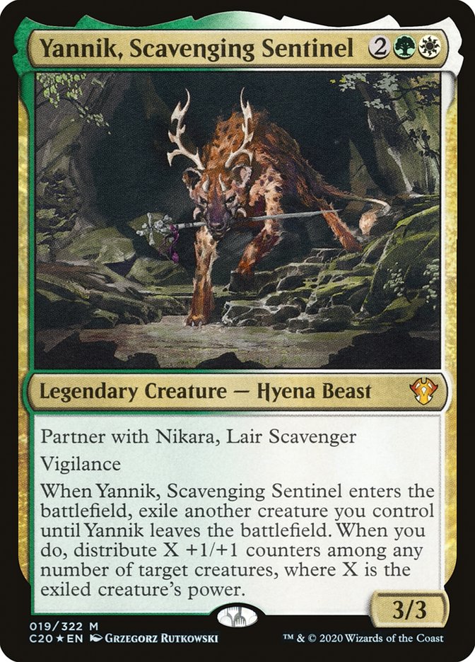 Yannik, Scavenging Sentinel [Commander 2020]