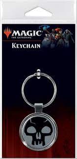 Magic The Gathering Keychain Black Mana
