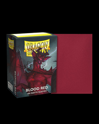 Dragon Shield Sleeves: Matte Blood Red (Box of 100)