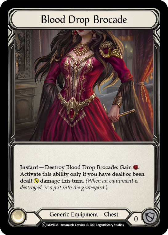 Blood Drop Brocade (Rainbow Foil) [U-MON238-RF] Unlimited Rainbow Foil