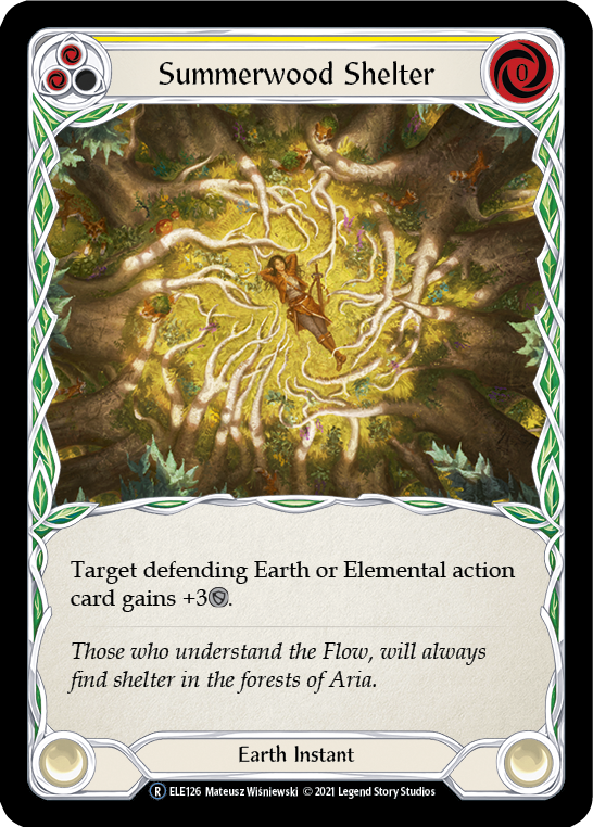 Summerwood Shelter (Yellow) [U-ELE126] Unlimited Rainbow Foil