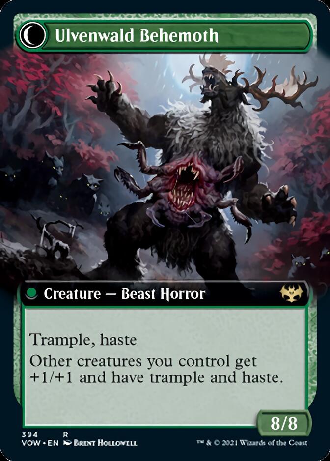 Ulvenwald Oddity // Ulvenwald Behemoth (Extended Art) [Innistrad: Crimson Vow]