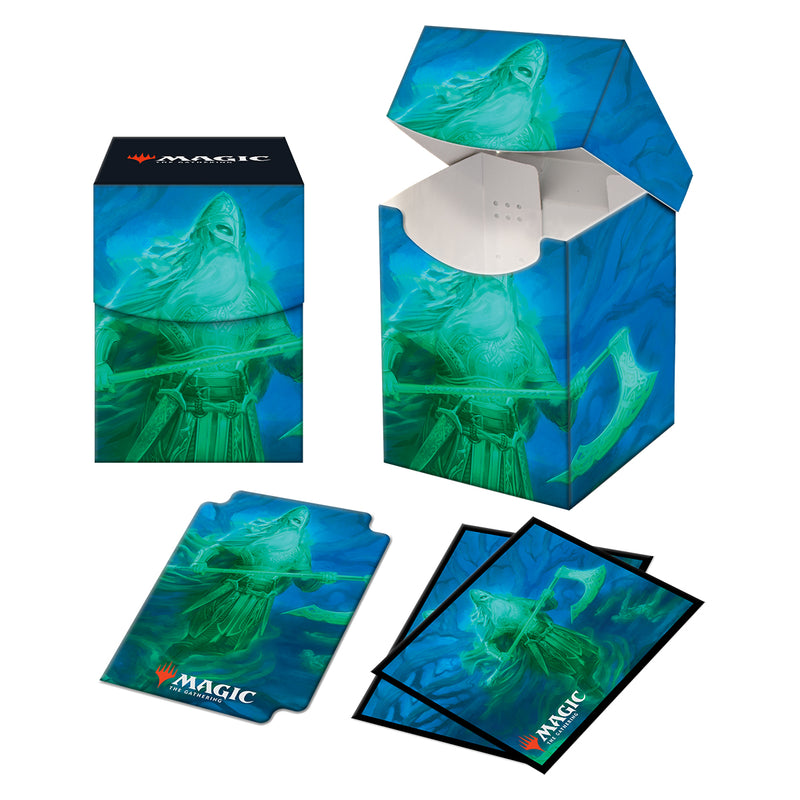 Ultra Pro: Kaldheim Combo 100+ Deck Box and 100ct sleeves featuring Ranar the Ever-Watchful