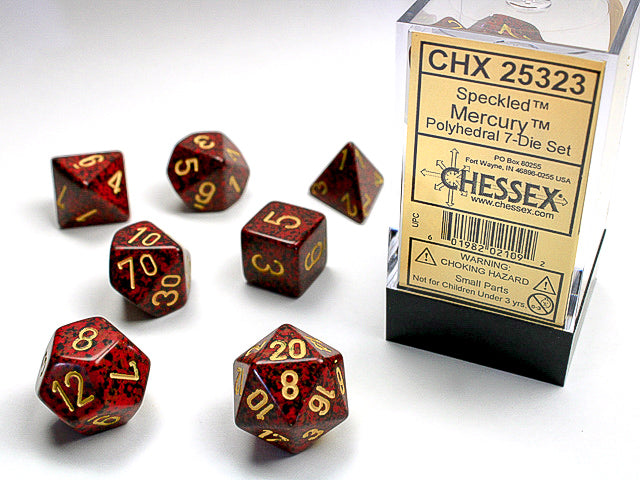 7 Speckled Mercury Polyhedral Dice Set - CHX25323