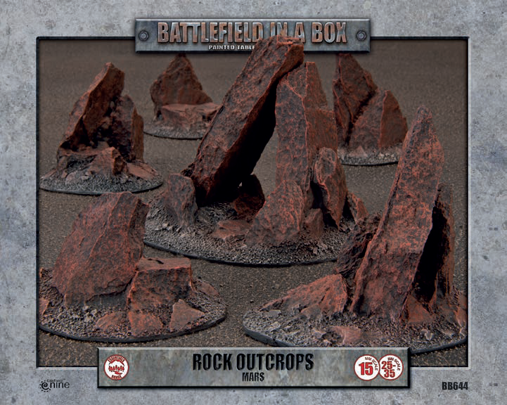 Battlefield in a Box: Rock Outcrops - Mars