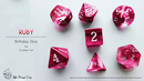 Little Dragon Birthday Dice - July Ruby