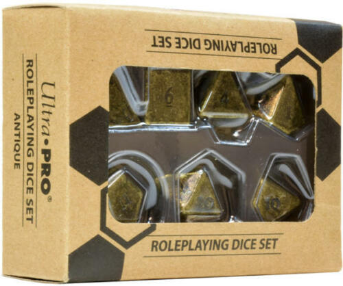 Ultra Pro Heavy Metal Roleplaying Dice Set: Antique